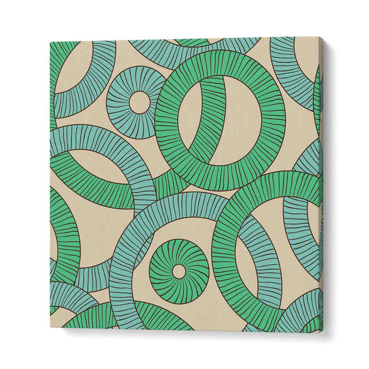 Geometric Loops Geometric Art Artwork in Gallery Wrap