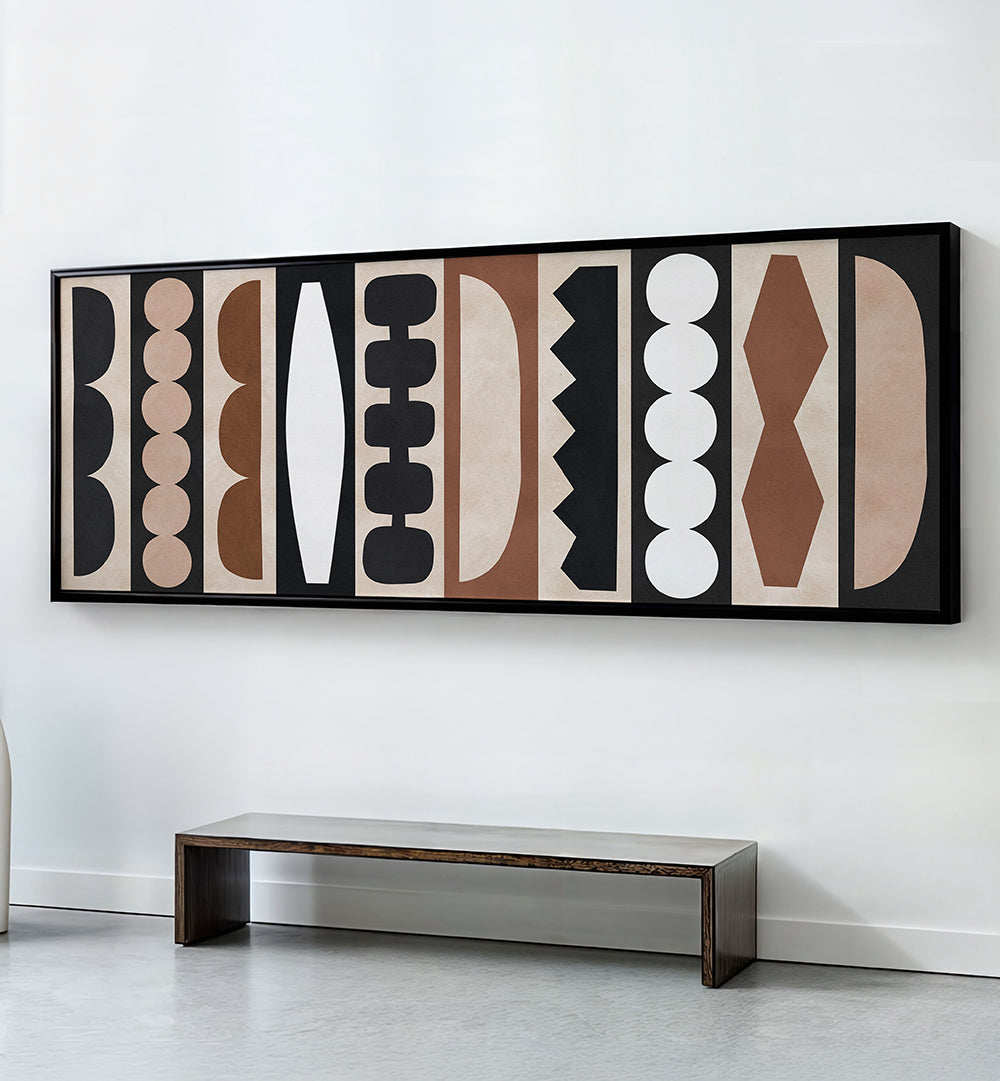 GEOMETRIC ORGANIC FORMS , PANORAMIC ART