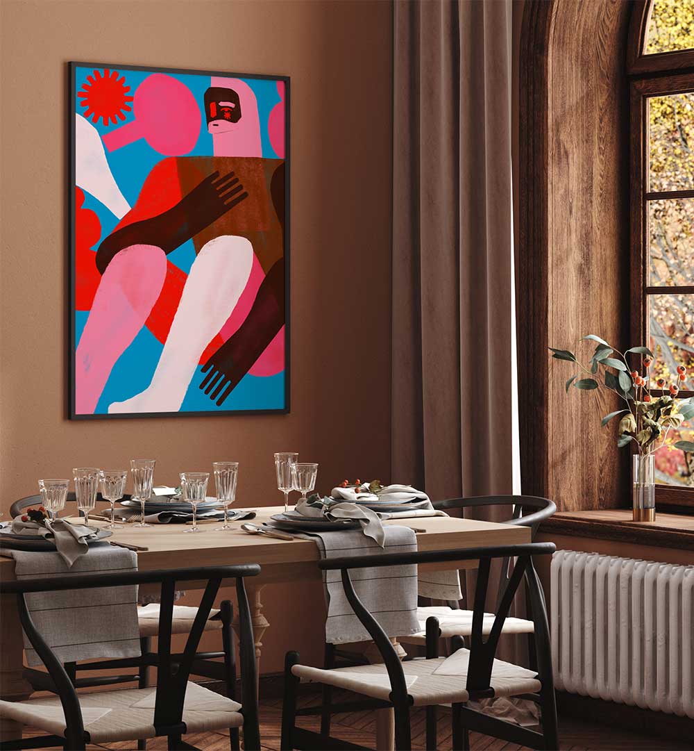 GEOMETRIC SHAPES AND HUMAN FIGURES II , PORTRAITS & FIGURATIVE ILLUSTRATIONS