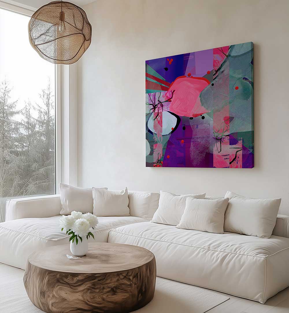 GEOMETRIC SHAPES AND TEXTURED LAYERS , ORGANIC FORMS