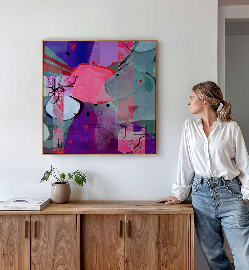 GEOMETRIC SHAPES AND TEXTURED LAYERS , ORGANIC FORMS