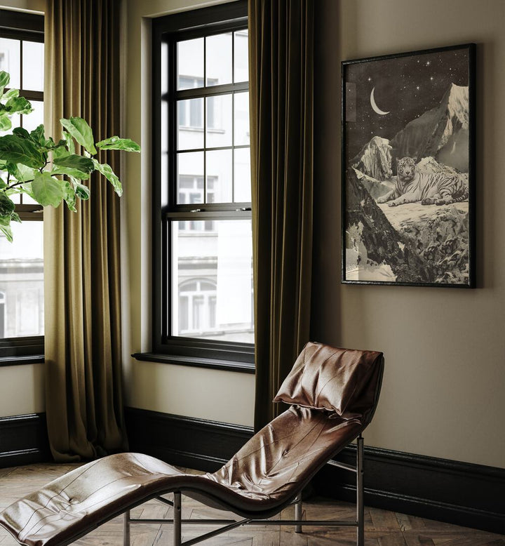 Giant White Tiger, Animal Paintings by Florent Bodart brings the majesty of wildlife into your home decor.
