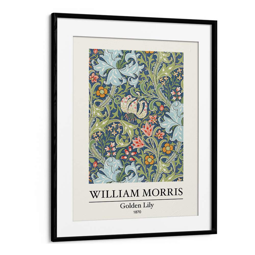 Gilded Elegance William Morris' 'golden Lily' (1870) William Morris's art painting Artwork in Black Frame With Mount