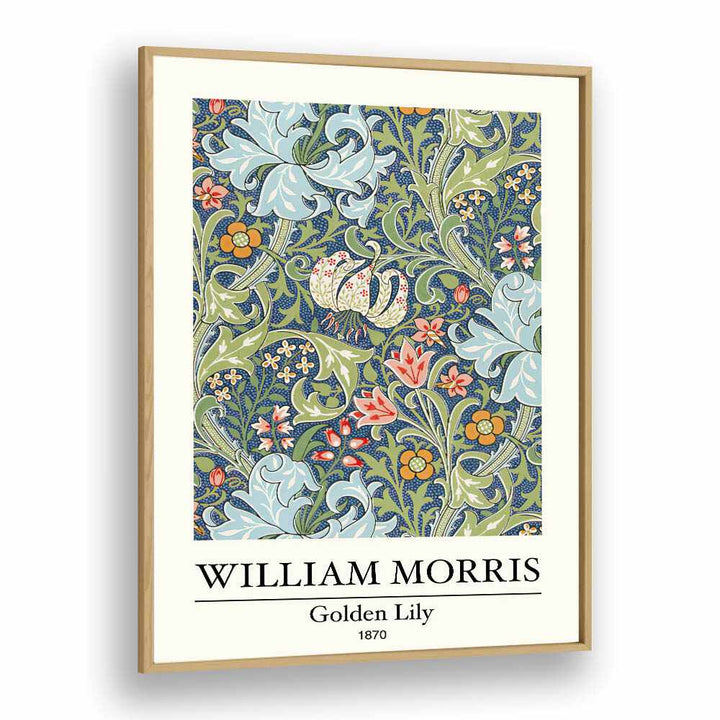 Gilded Elegance William Morris' 'golden Lily' (1870) William Morris's art painting Artwork in Oak Wood Plain Frame