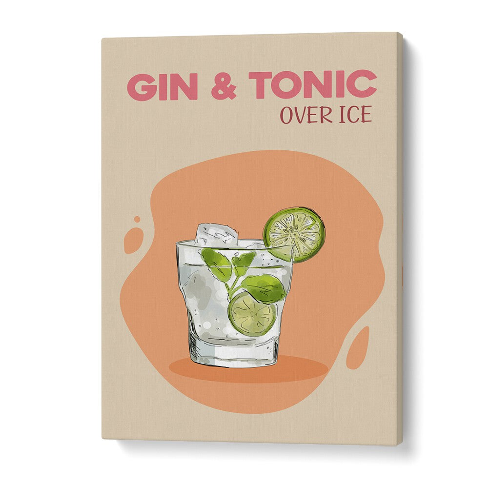 Gin & Tonic Bar & Cafe Art Artwork in Gallery Wrap