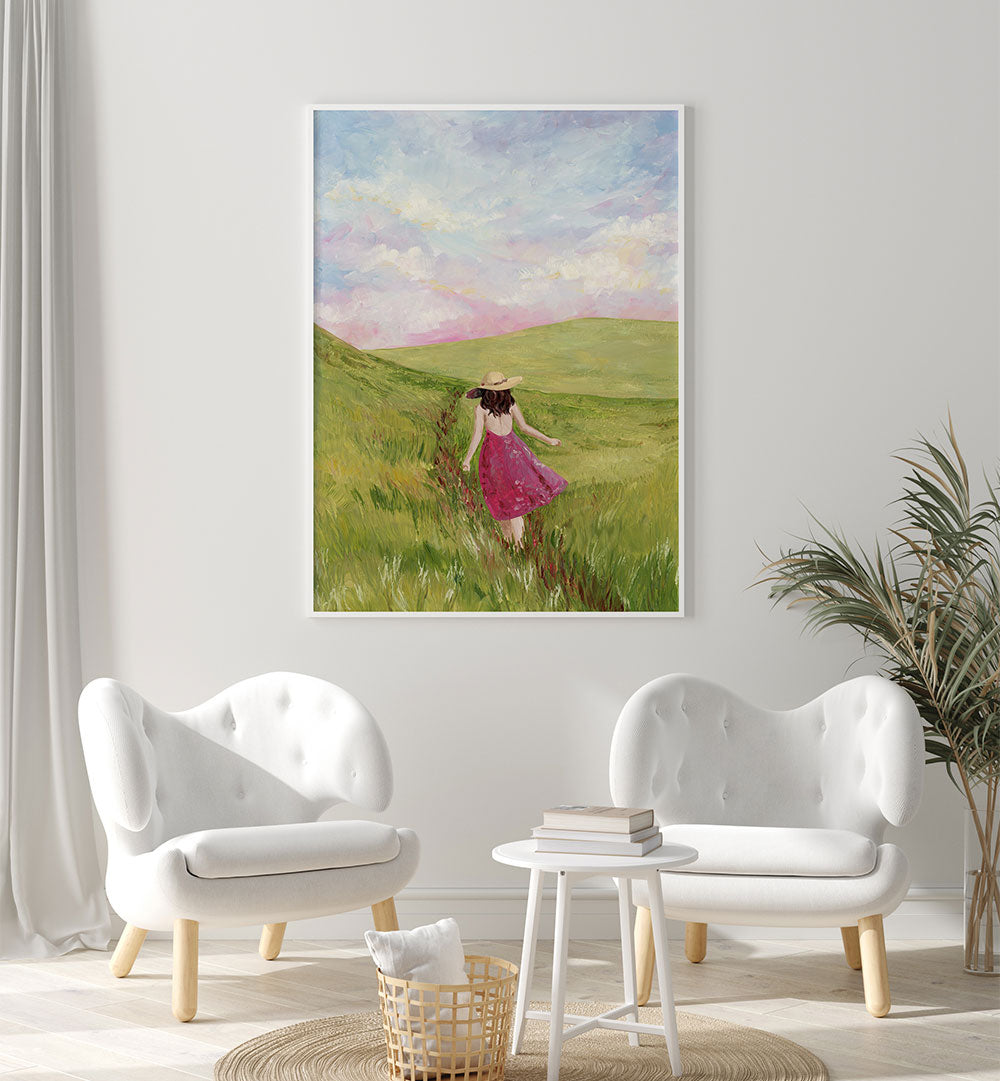 GIRL IN A MEADOW , FASHION POSTERS