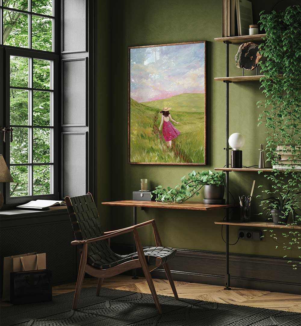 GIRL IN A MEADOW , FASHION POSTERS