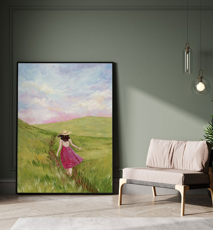 GIRL IN A MEADOW , FASHION POSTERS