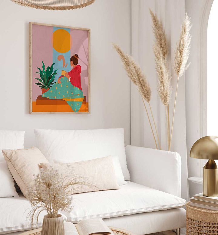 GIRL LOOKING OUT OF WINDOW II , FASHION POSTERS