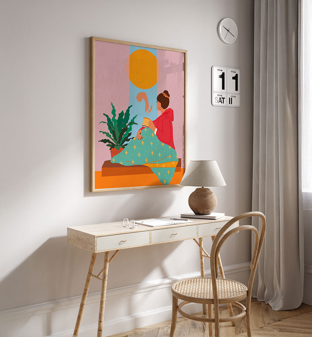 GIRL LOOKING OUT OF WINDOW II , FASHION POSTERS