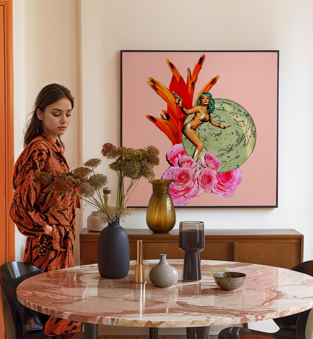Stylish interior featuring GIRL POWER IV, PORTRAITS, inspiring empowerment in modern decor. Perfect for any collection.