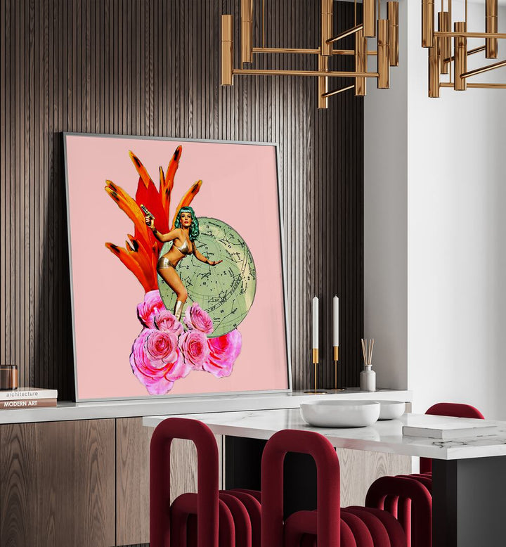 Vibrant GIRL POWER IV, PORTRAITS artwork showcasing empowerment in a stylish modern setting. Perfect for any collection.