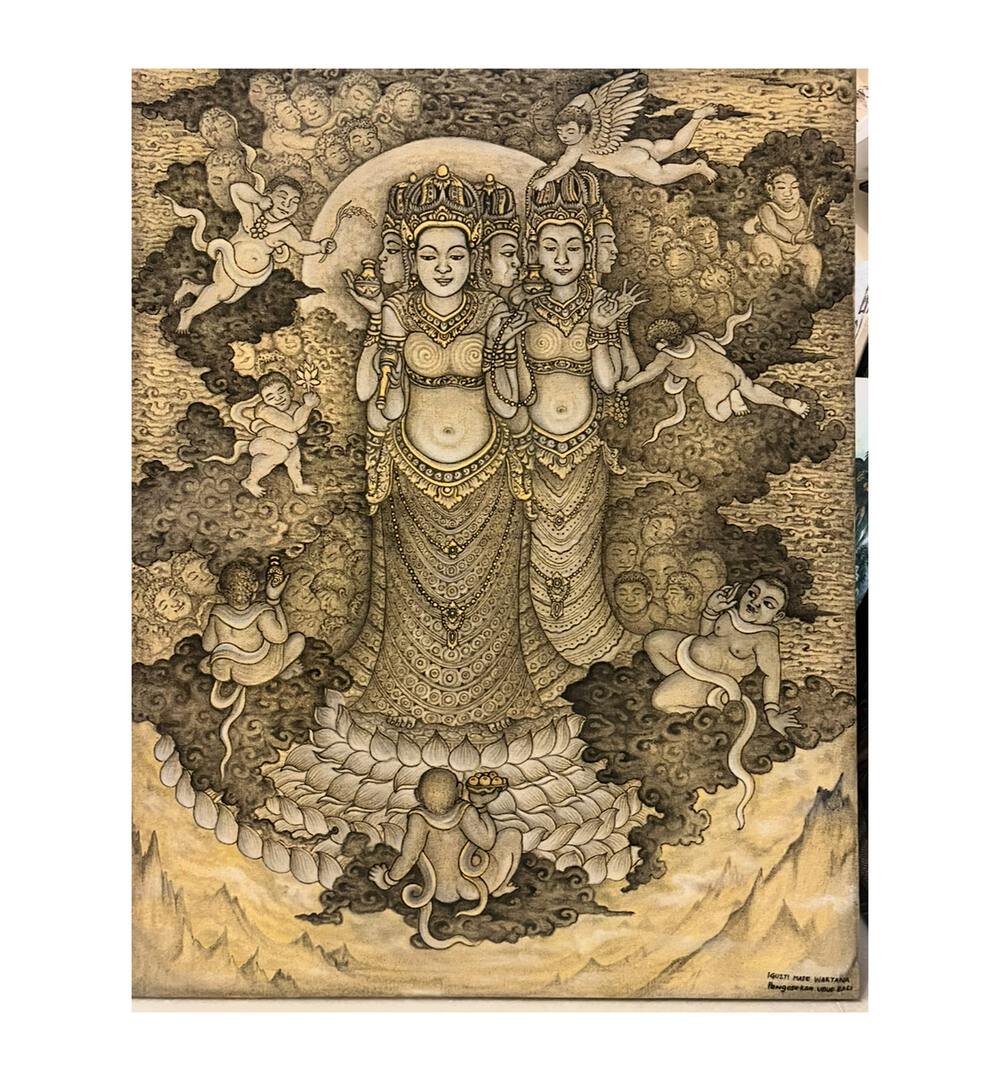 God Brahma Handmade Artwork with Balinese Motifs – Asianmonk