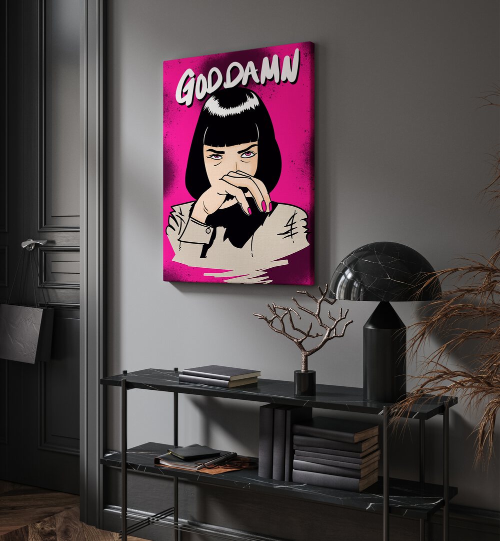 GOD DAMN ! , POP ART PAINTINGS , POP ART PRINTS