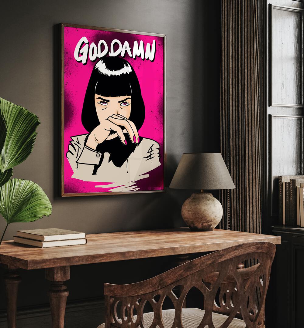 GOD DAMN ! , POP ART PAINTINGS , POP ART PRINTS