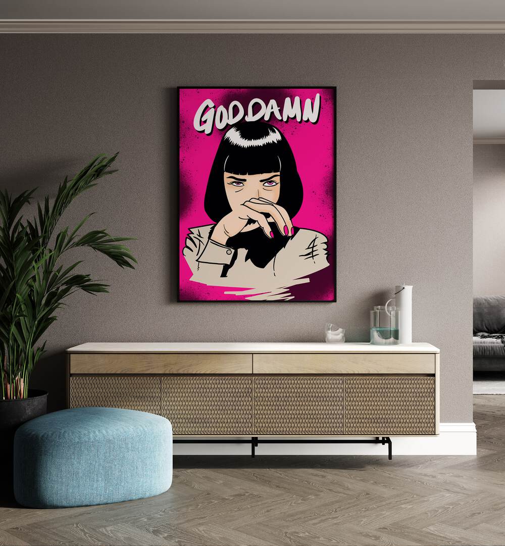 GOD DAMN ! , POP ART PAINTINGS , POP ART PRINTS