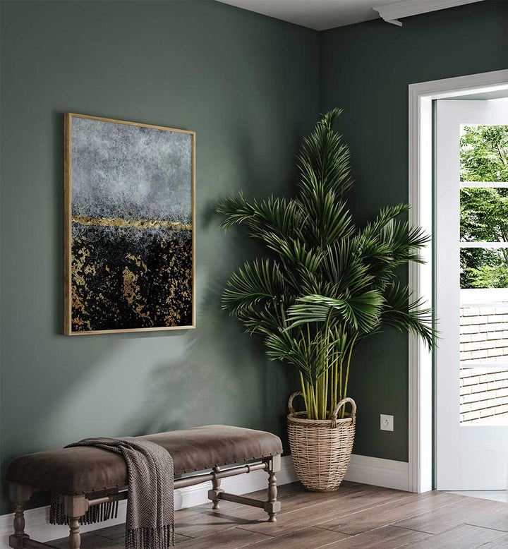 GOLD BLACK ABSTRACT , ABSTRACT PAINTINGS