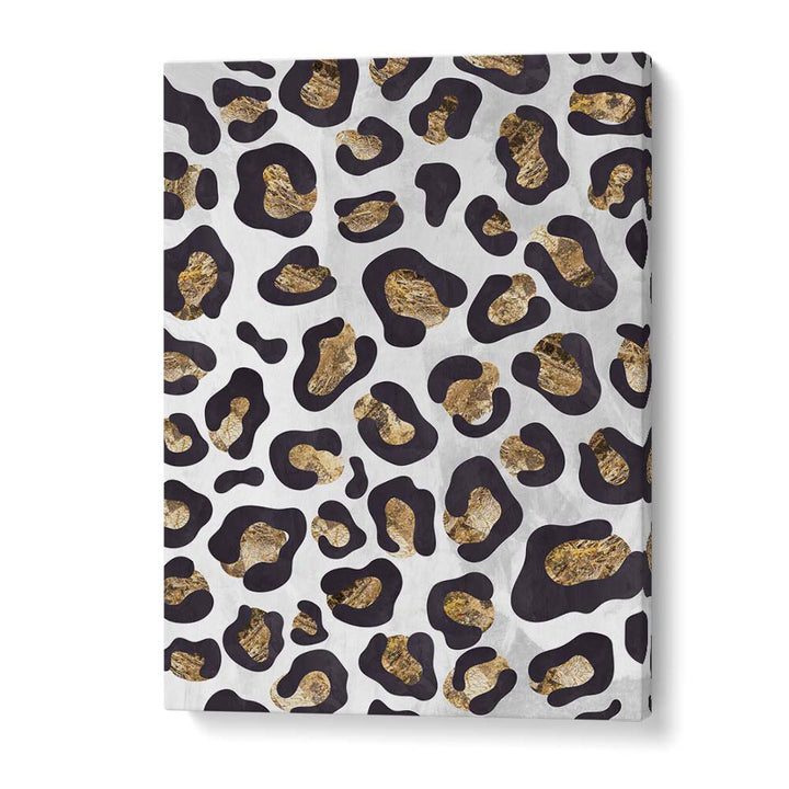 Gold Black Leopard Print Fashion Art Artwork in Gallery Wrap
