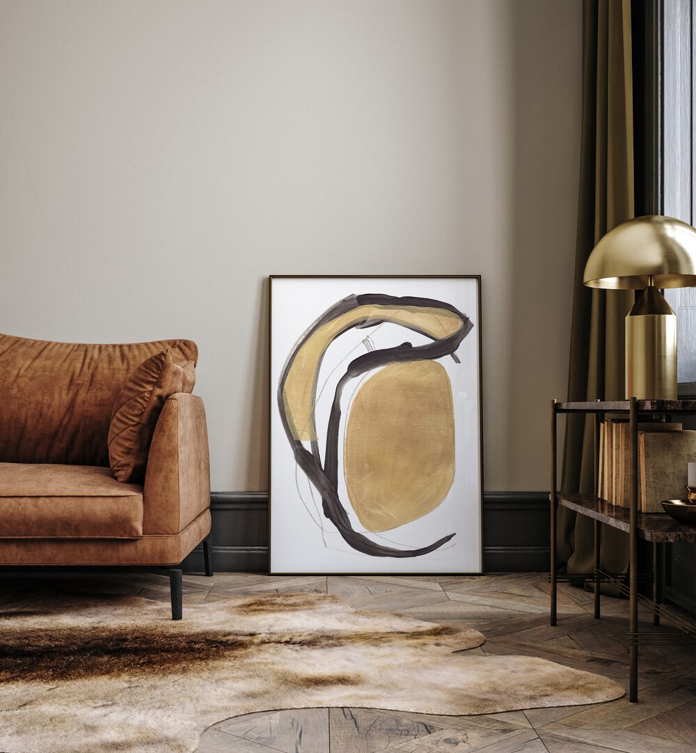 Stunning GOLD, ABSTRACT PAINTINGS enhance any room with elegance and modern artistry, perfect for your living space.