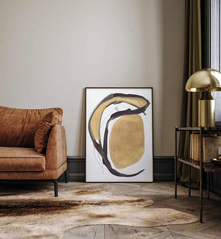 Stunning GOLD, ABSTRACT PAINTINGS enhance any room with elegance and modern artistry, perfect for your living space.