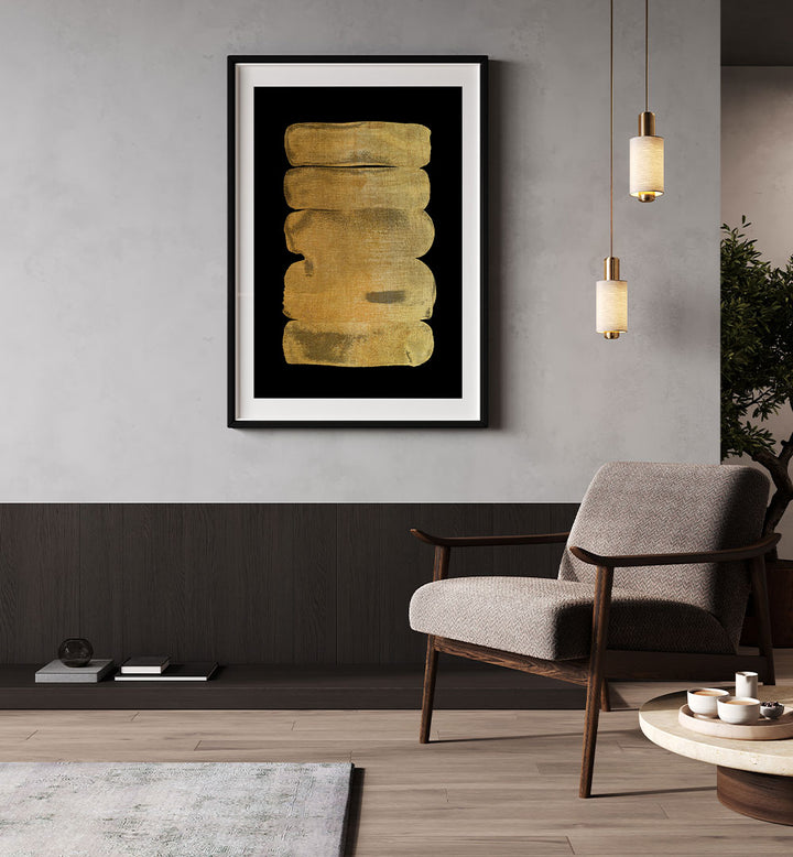GOLDEN ABSTRACT STROKES
