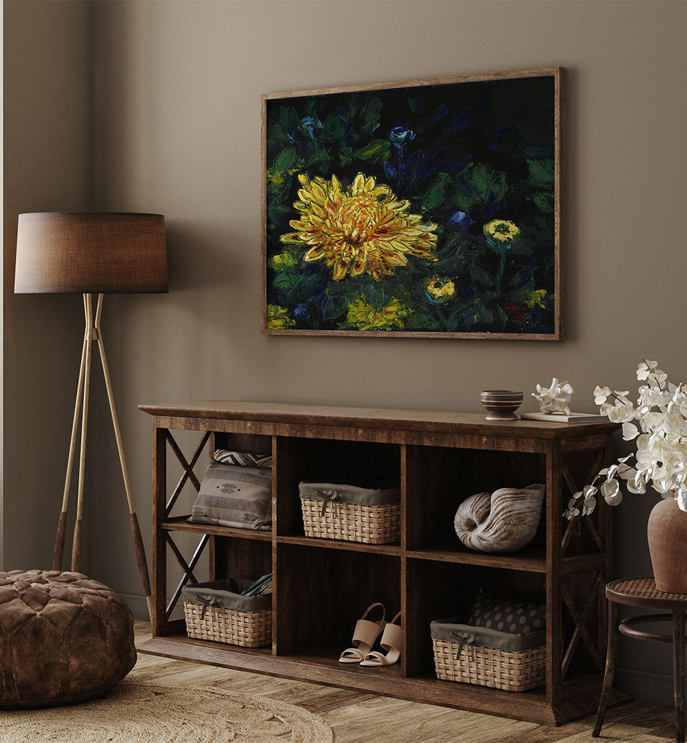 GOLDEN CHRYSANTHEMUM BLOOM