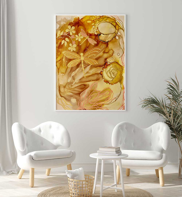 Golden Dragonflies, Kids Room Paintings brighten up a child's space with vibrant, imaginative wall art.
