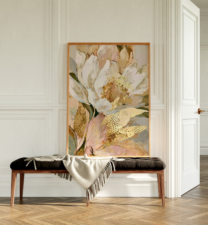 GOLDEN FLORAL ABSTRACTION