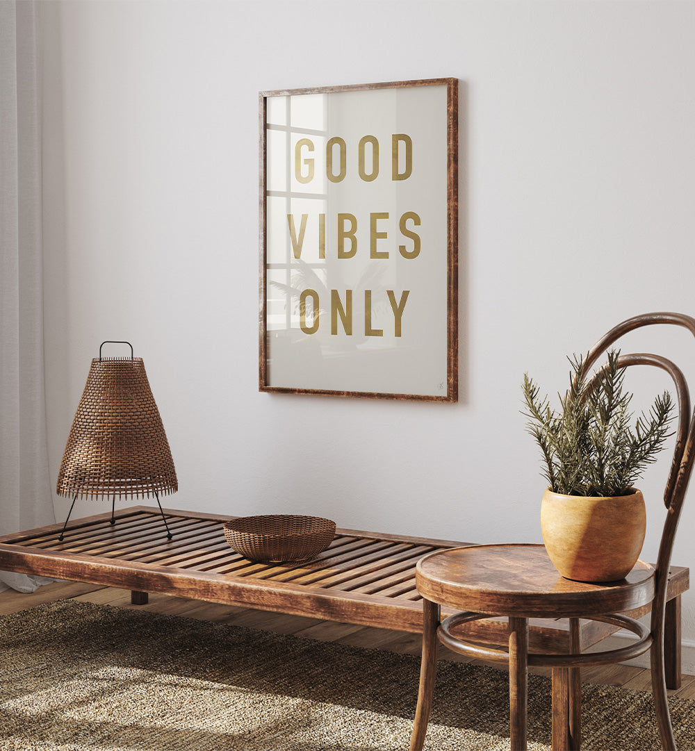 GOLDEN GOOD VIBES ONLY