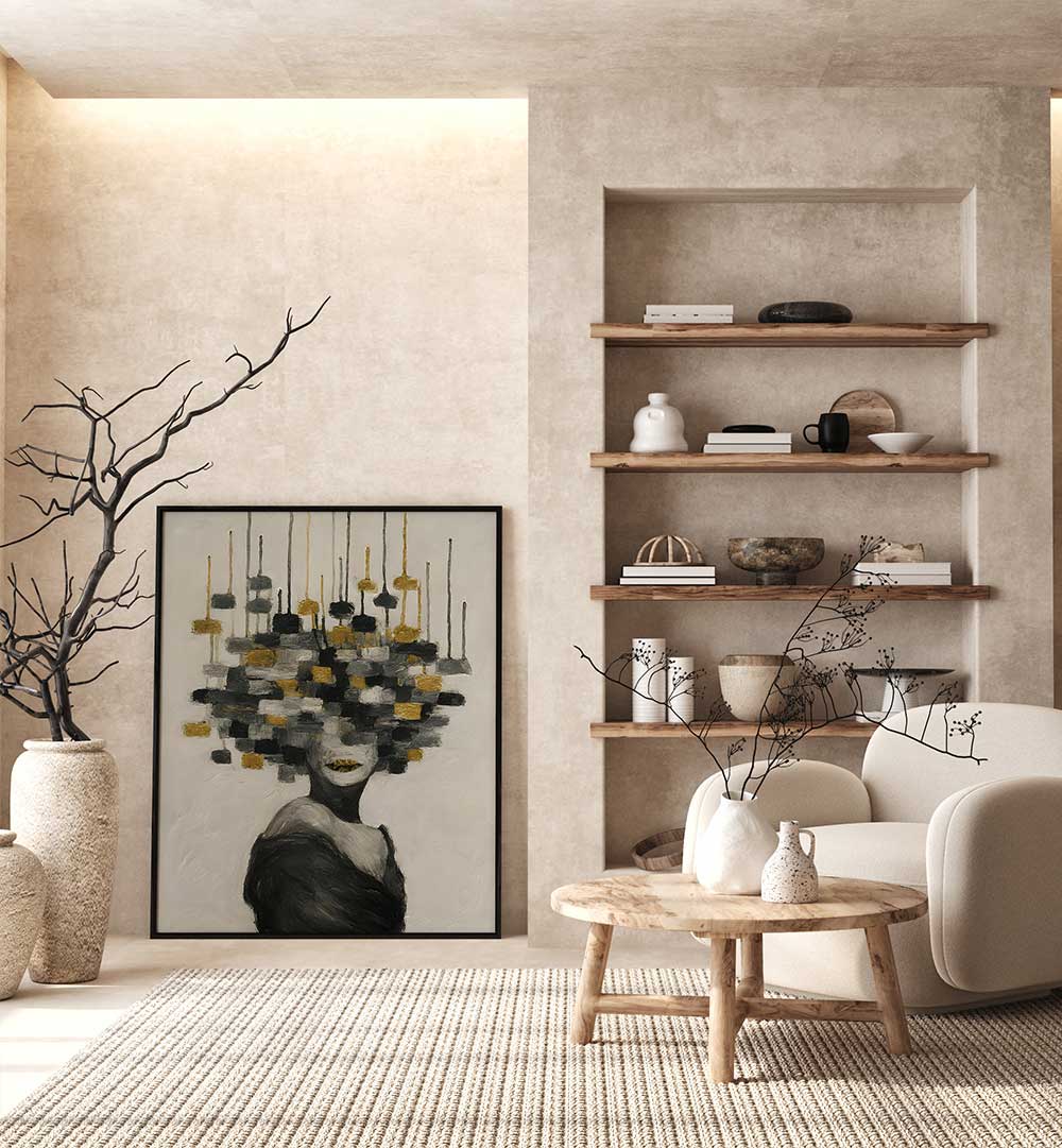 GOLDEN SILENCE , EXPRESSIONISM PAINTINGS