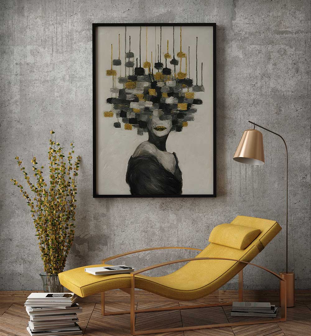 GOLDEN SILENCE , EXPRESSIONISM PAINTINGS