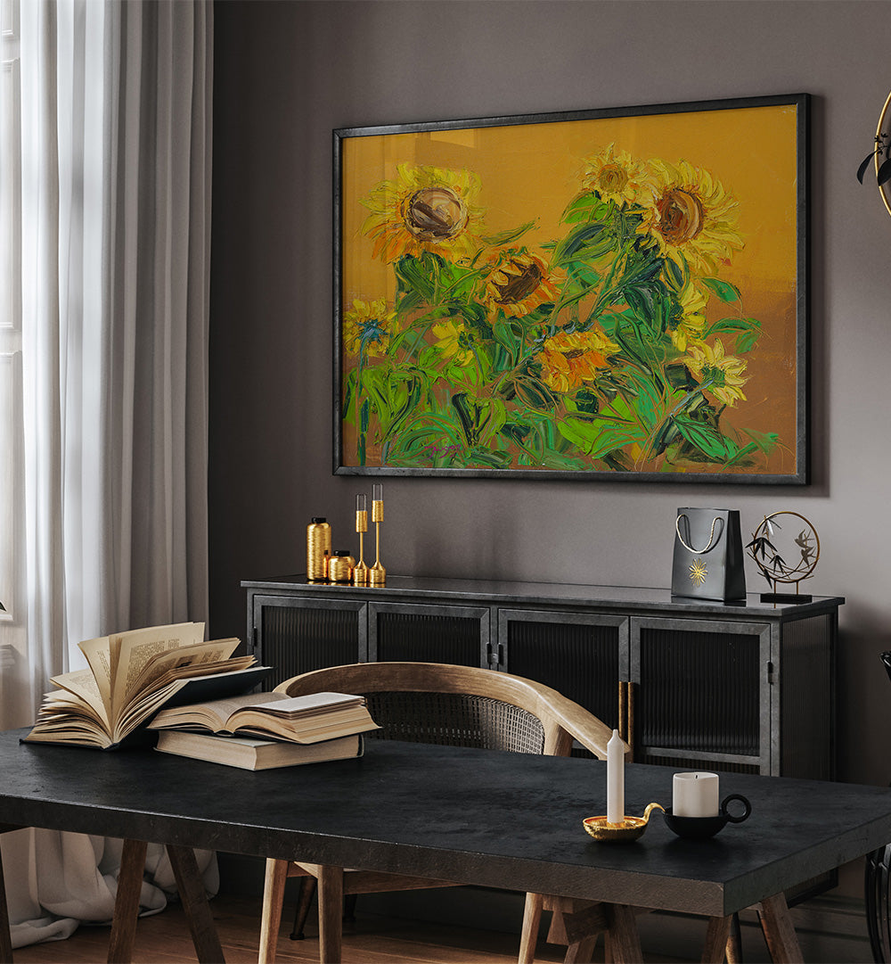GOLDEN SUNFLOWERS V