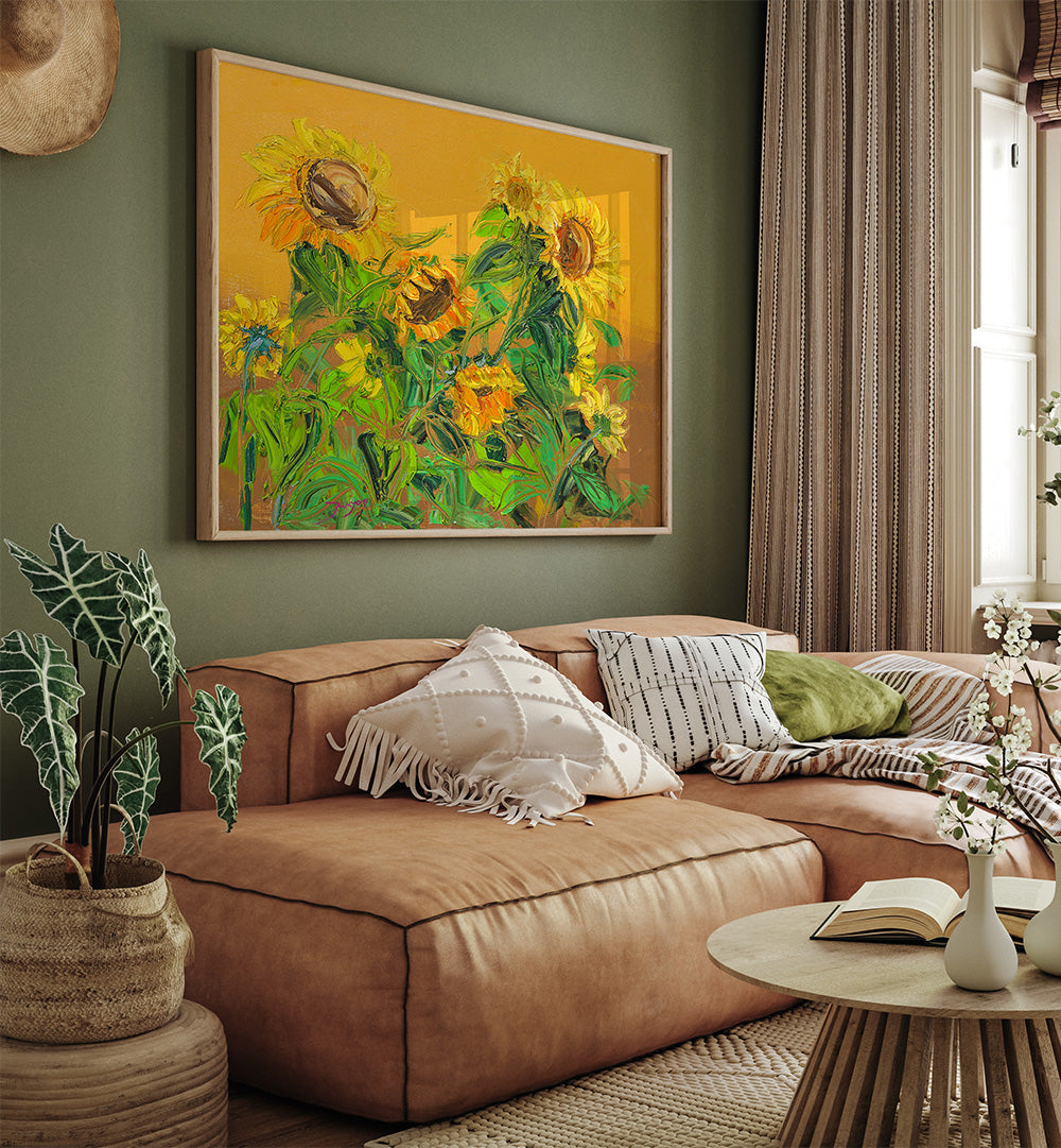 GOLDEN SUNFLOWERS V