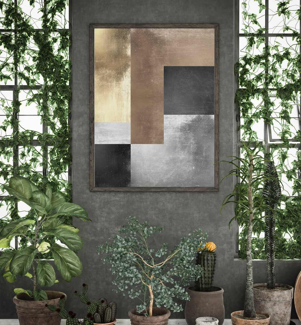 GOLD TEXTURES IV , GEOMETRIC ART PRINTS