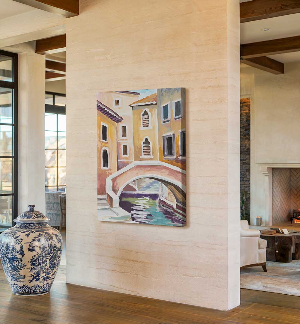 GONDOLAS AND ARCHES, VINTAGE EUROPEAN PAINTINGS