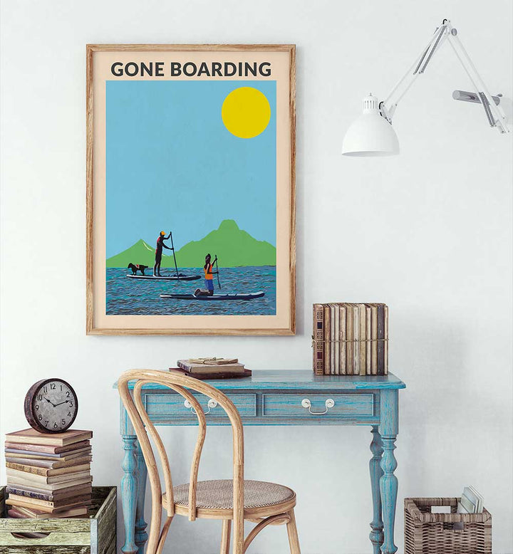 GONE BOARDING , BEACH PAINTINGS