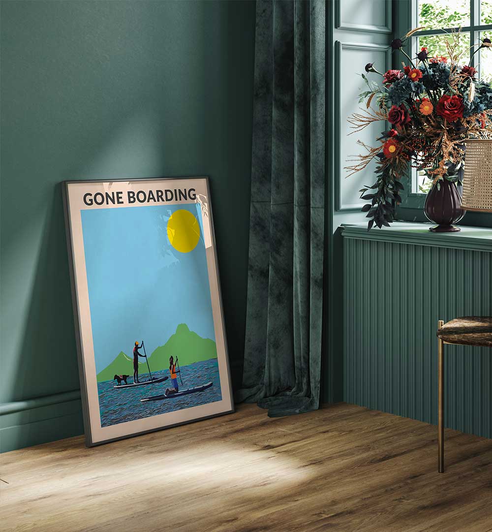 GONE BOARDING , BEACH PAINTINGS