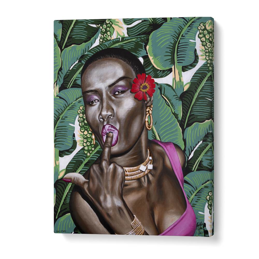 Got It Bad By Christian Beijer , African Art in Gallery Wrap