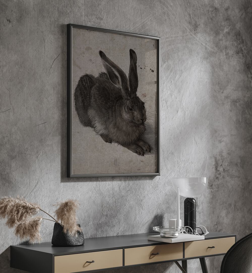 GOTHIC HARE SHADOWS IN THE WARREN , GOTHIC ART PRINTS