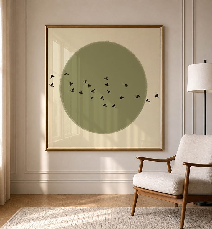 GRACEFUL BIRDS SOARING