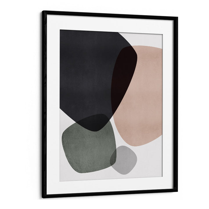 Graphic Dunes II By Mareike Bohmer Abstract Art Artwork in Black Frame With Mount
