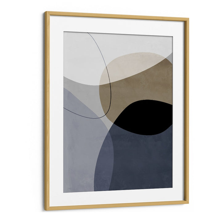 Graphic Mirage By Mareike Bohmer Abstract Art Artwork in Oak Wood Frame With Mount
