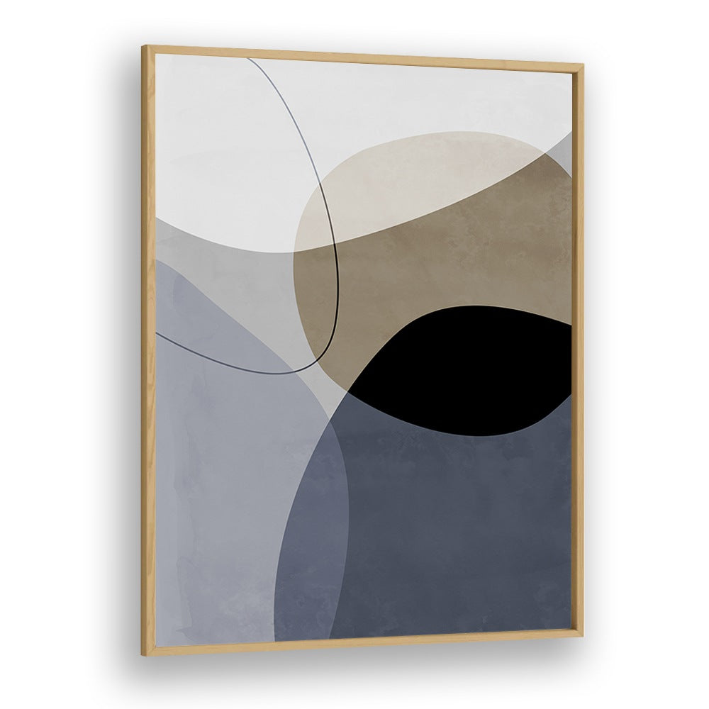 Graphic Mirage By Mareike Bohmer Abstract Art Artwork in Oak Wood Plain Frame
