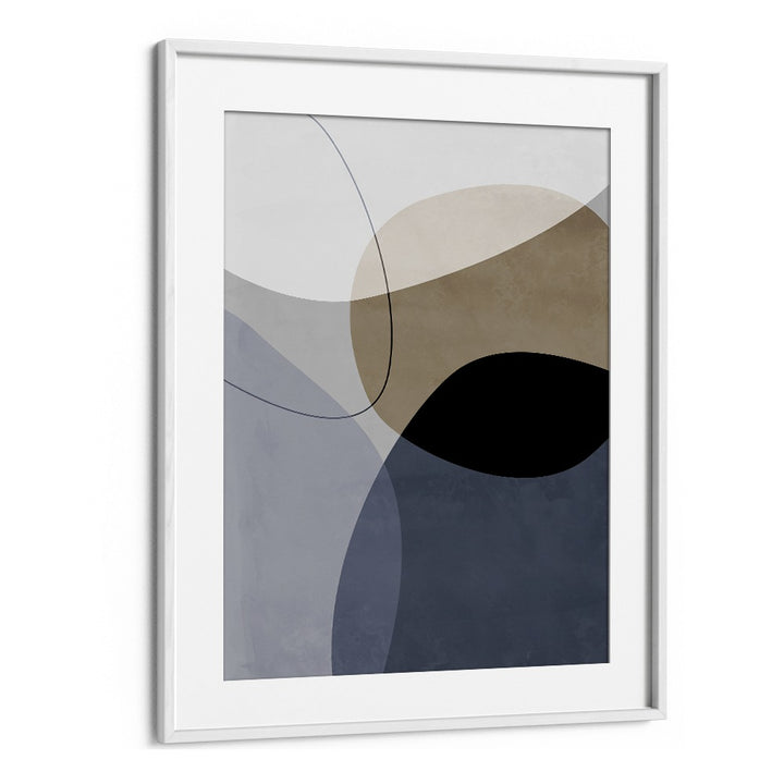 Graphic Mirage By Mareike Bohmer Abstract Art Artwork in White Frame With Mount