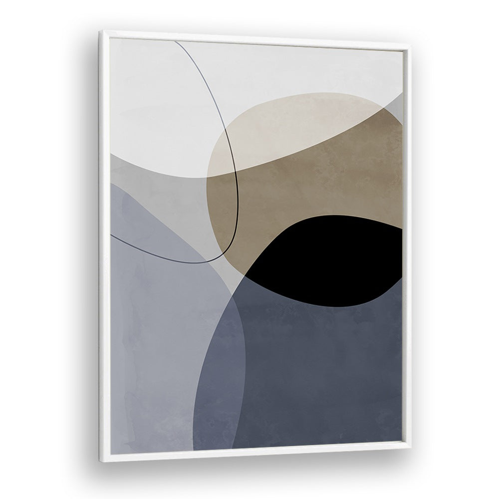 Graphic Mirage By Mareike Bohmer Abstract art Artwork in White Plain Frame
