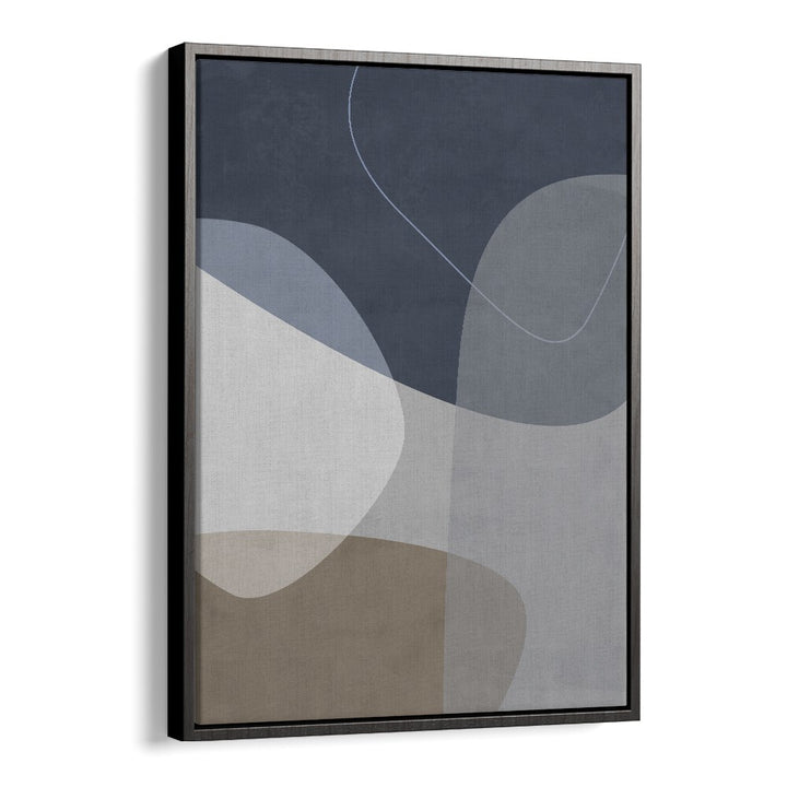 Graphic Reflections By Mareike Bohmer Abstract Art Artwork in Black Floater Frame
