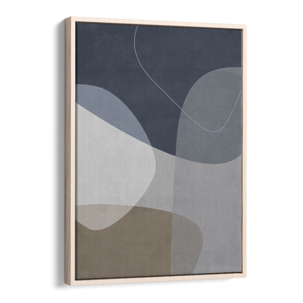 Graphic Reflections By Mareike Bohmer Abstract Art Artwork in Oak Wood Floater Frame
