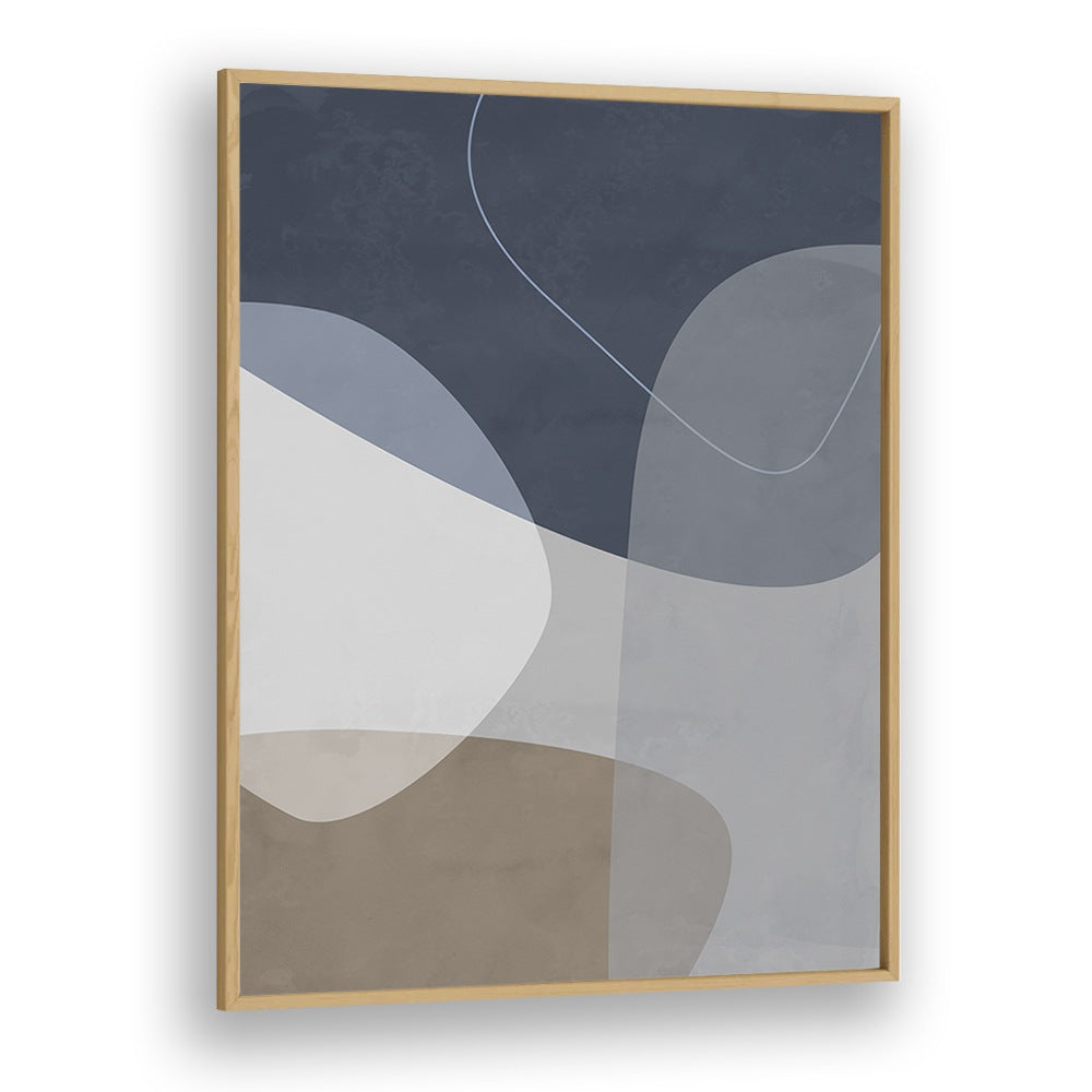 Graphic Reflections By Mareike Bohmer Abstract Art Artwork in Oak Wood Plain Frame
