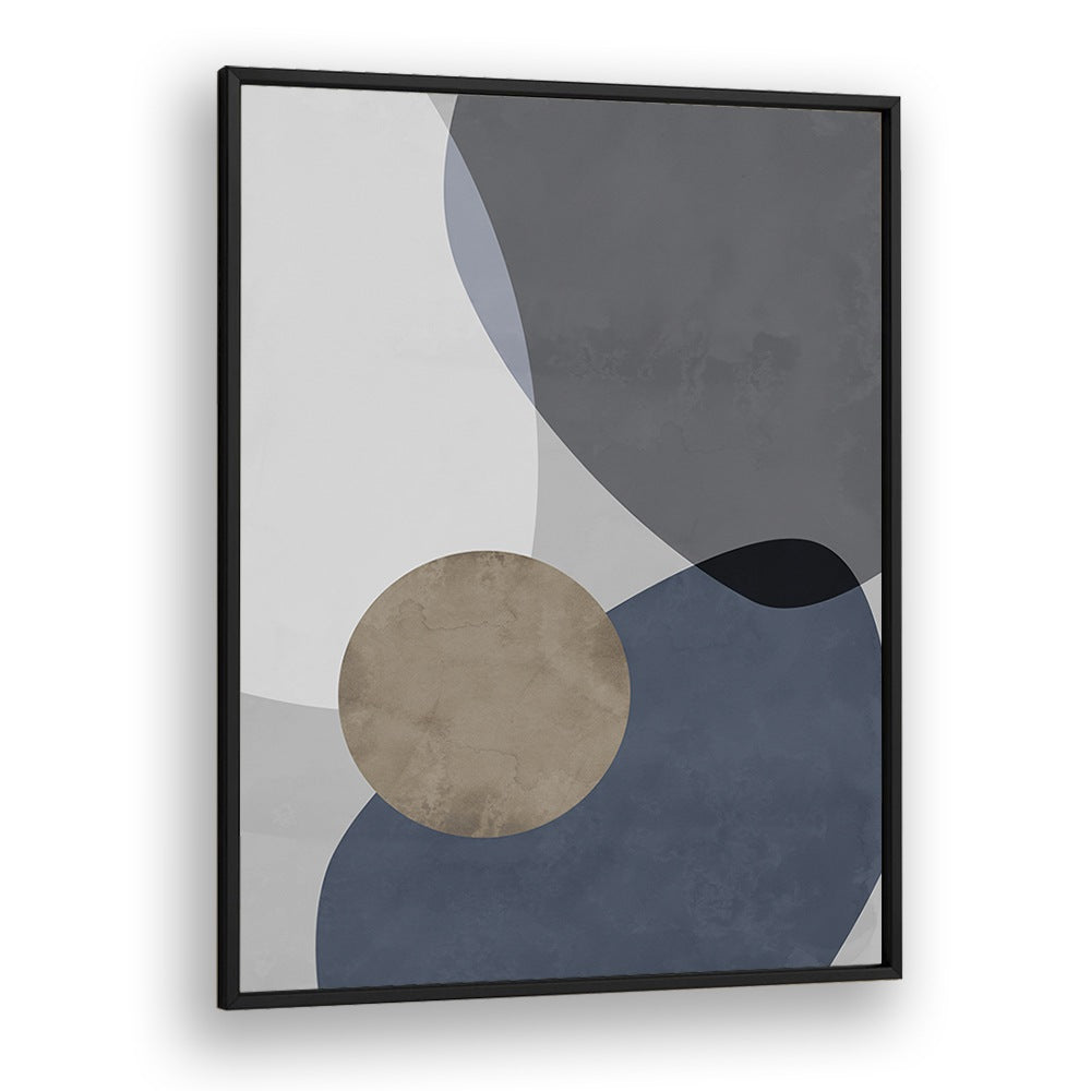 Graphic Reflections II By Mareike Bohmer Abstract art Artwork in Black Plain Frame
