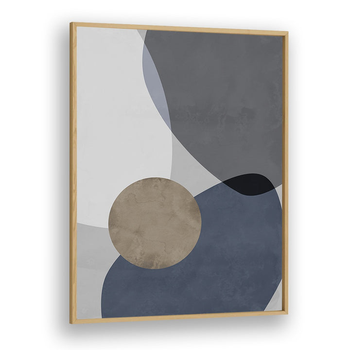 Graphic Reflections II By Mareike Bohmer Abstract Art Artwork in Oak Wood Plain Frame
